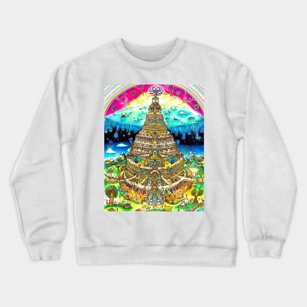 Flower of Babel Crewneck Sweatshirt by ARTofDiNo